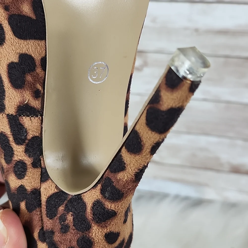 LALA IKAI, Brown Leopard heels, Size 37 - Picture 7 of 9